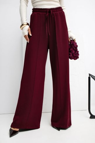 Red Tracksuit Trousers in Pants, Trousers, Shorts with Spandex and Viscose