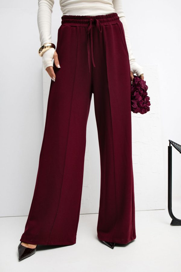 Red Tracksuit Trousers in Pants, Trousers, Shorts with Spandex and Viscose
