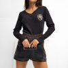 Black Blouse in Women`s Blouses, Tunics with Cotton and Spandex