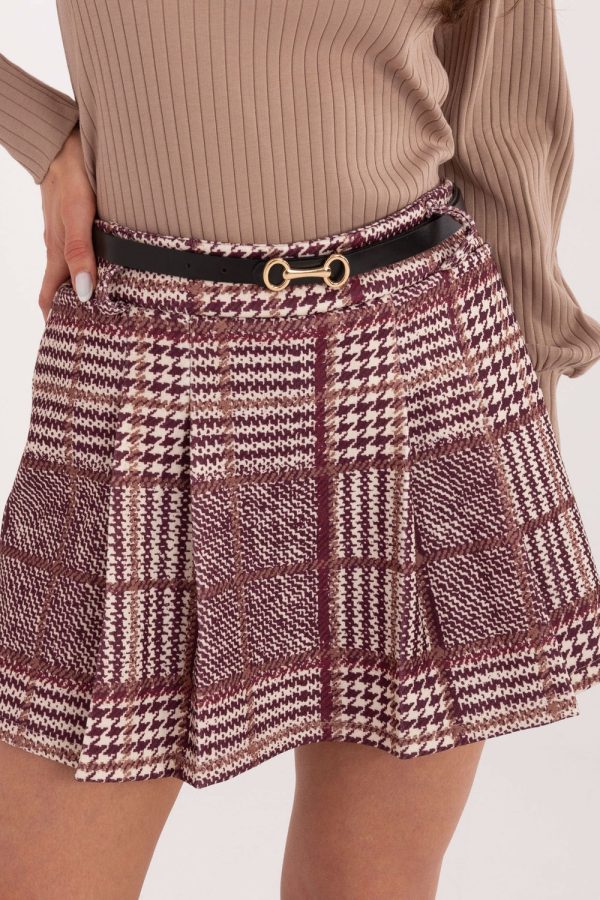 red Skort model 221574 Italy Moda