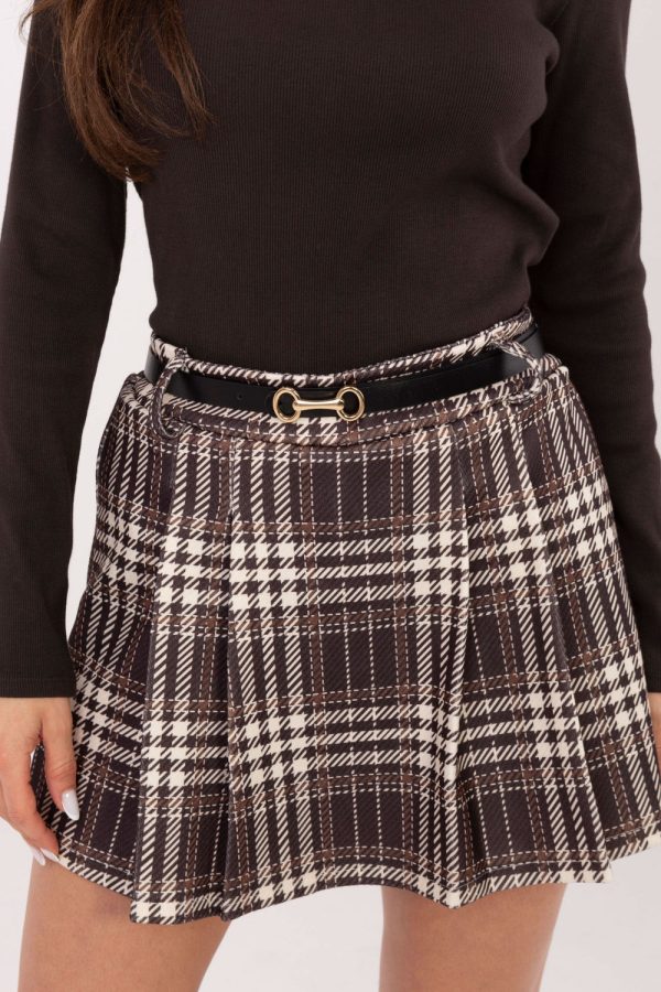 brown Skort model 221575 Italy Moda
