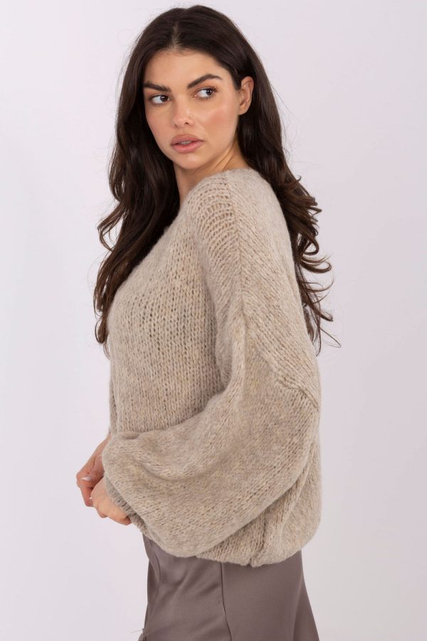 beige Jumper model 221579 Italy Moda