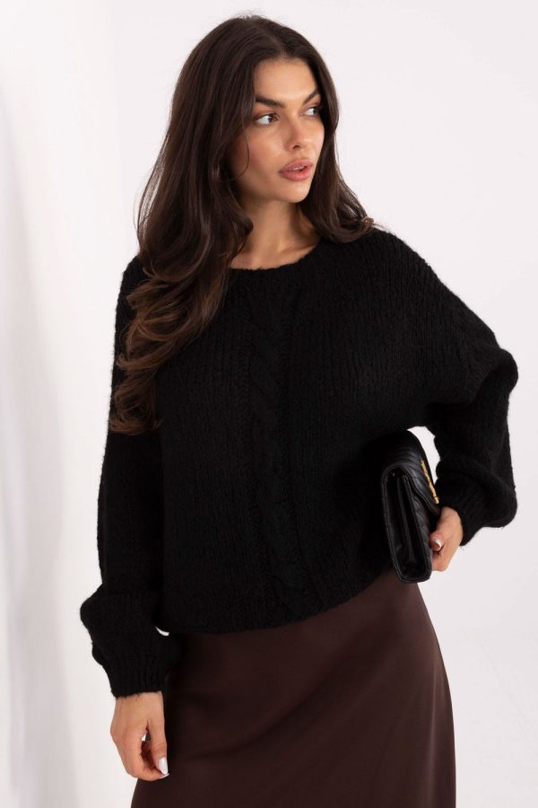 black Jumper model 221581 Italy Moda