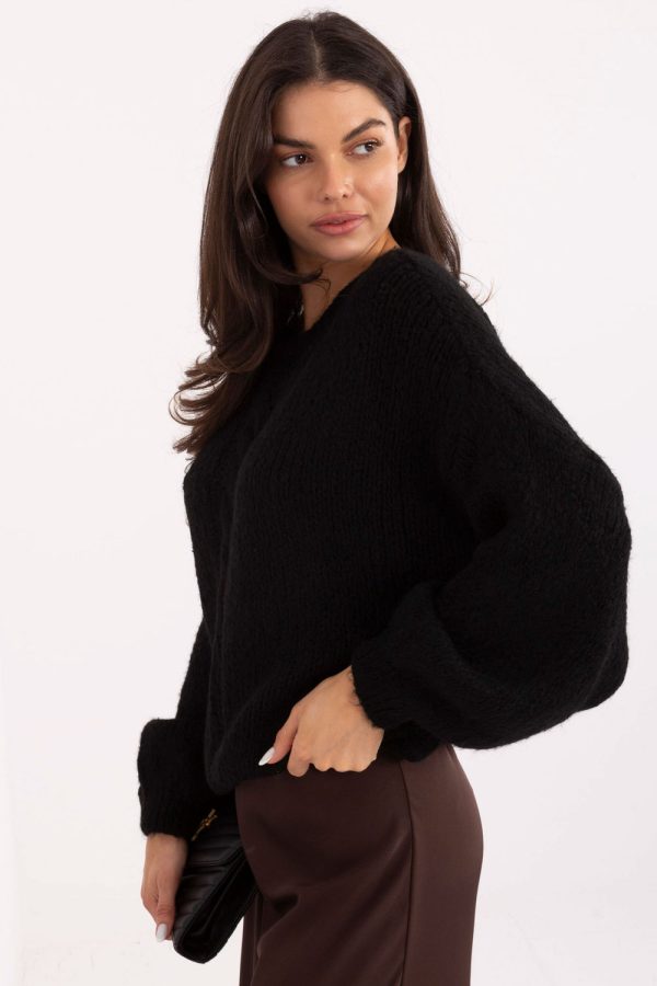 black Jumper model 221581 Italy Moda