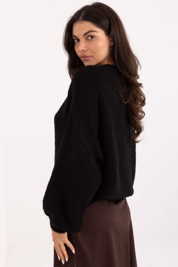 black Jumper model 221581 Italy Moda