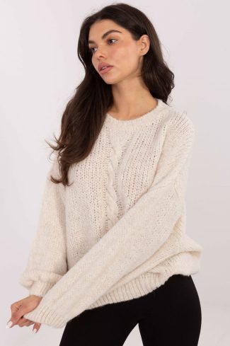 beige Jumper model 221583 Italy Moda