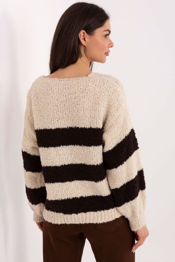 Beige Jumper in Sweaters, Pullovers, Jumpers, Turtlenecks, Boleros, Shrugs with Acrylic, Alpaca, Polyester and Wool