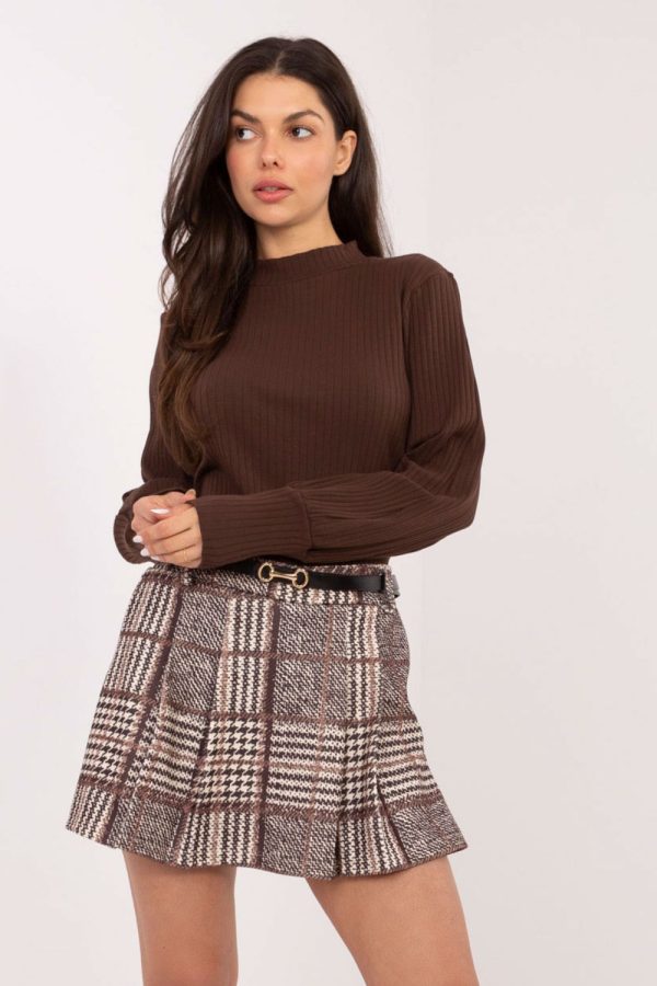 brown Skort model 221572 Italy Moda