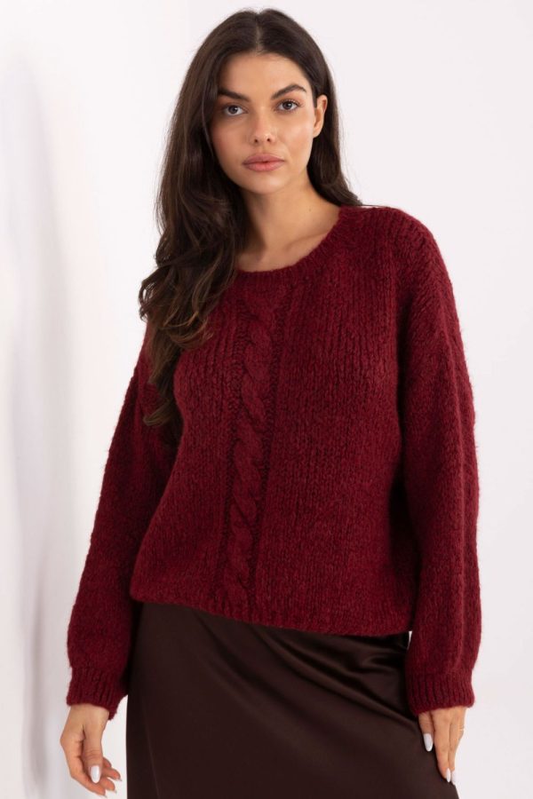 red Jumper model 221582 Italy Moda