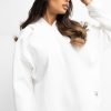 Beige Sweatshirt in Sweatshirts For Women with Cotton and Spandex