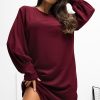 Red Daydress in Day Dresses with Spandex and Viscose