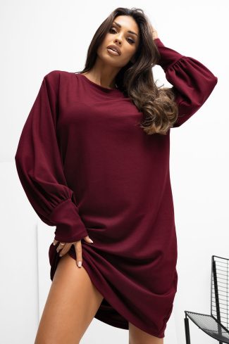 Red Daydress in Day Dresses with Spandex and Viscose