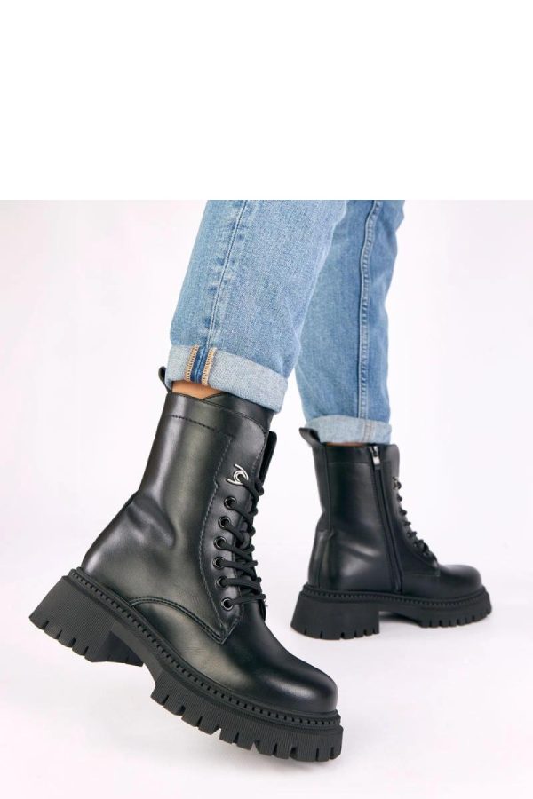 Black Bootie in Women`s Ankle Boots & Booties with Fabric, Footbed, Upper Height and Platform Height