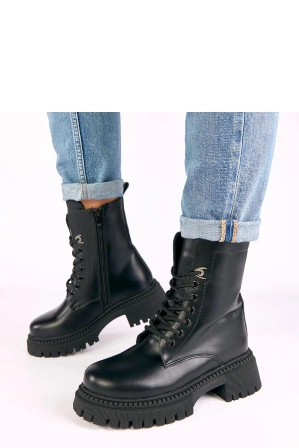 Black Bootie in Women`s Ankle Boots & Booties with Fabric, Footbed, Upper Height and Platform Height