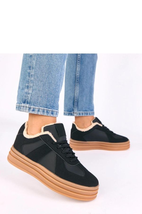 Black Sport Shoes....Fabric, Footbed and Platform Height