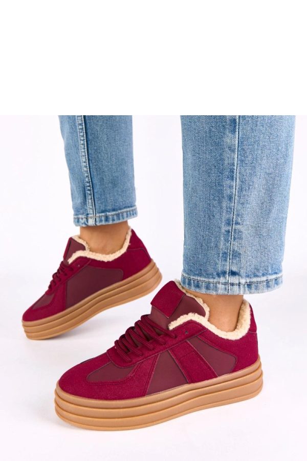 Red Sport Shoes....Fabric, Footbed and Platform Height