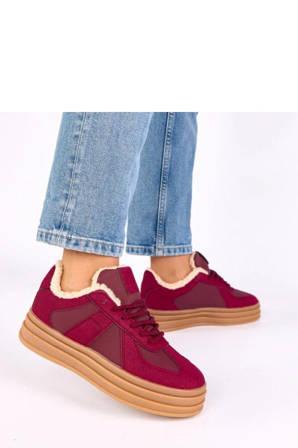 Red Sport Shoes....Fabric, Footbed and Platform Height
