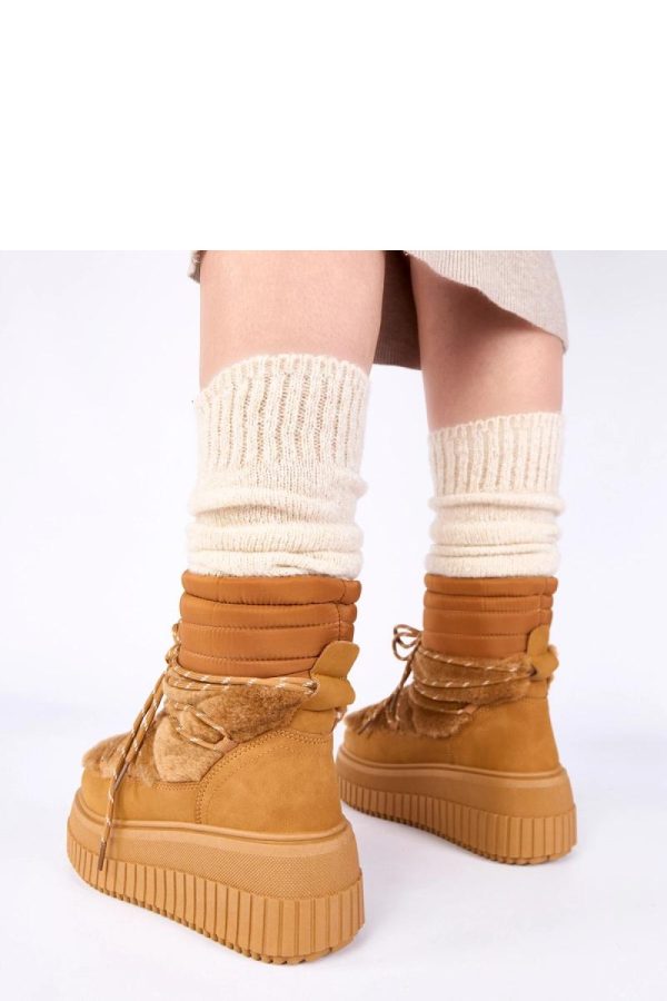Brown Snow Boots in Women`s Ankle Boots & Booties with Fabric, Footbed, Upper Height and Platform Height