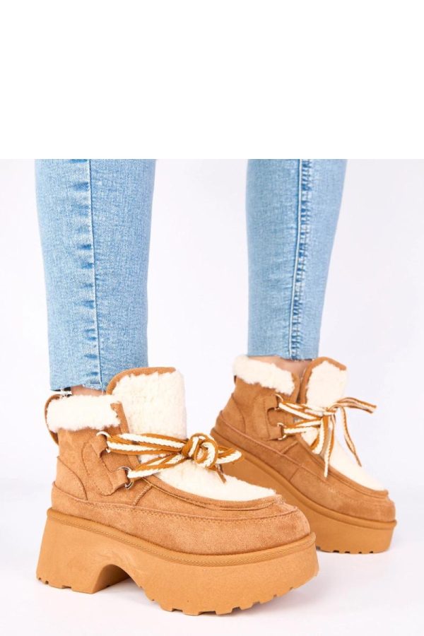 Brown Snow Boots...Fabric, Footbed, Upper Height and Platform Height