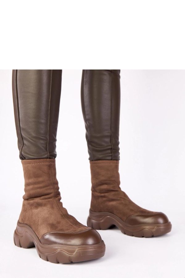Brown Boots...Fabric, Footbed, Upper Height and Platform Height