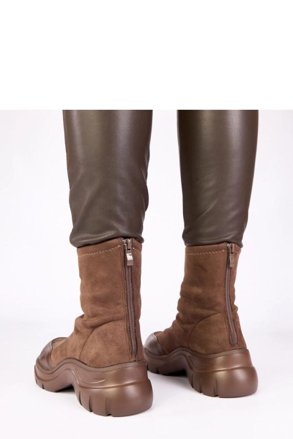 Brown Boots...Fabric, Footbed, Upper Height and Platform Height