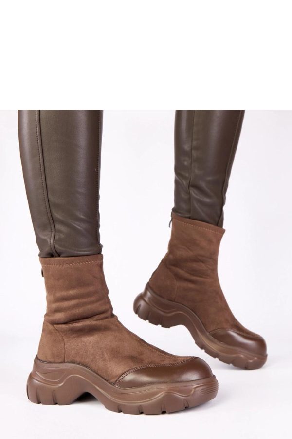 Brown Boots...Fabric, Footbed, Upper Height and Platform Height