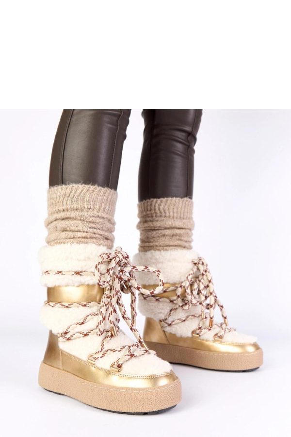Yellow Snow Boots in Women`s Ankle Boots & Booties with Fabric, Warmers, Footbed, Upper Height and Platform Height