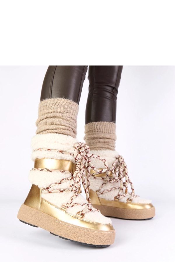 Yellow Snow Boots in Women`s Ankle Boots & Booties with Fabric, Warmers, Footbed, Upper Height and Platform Height