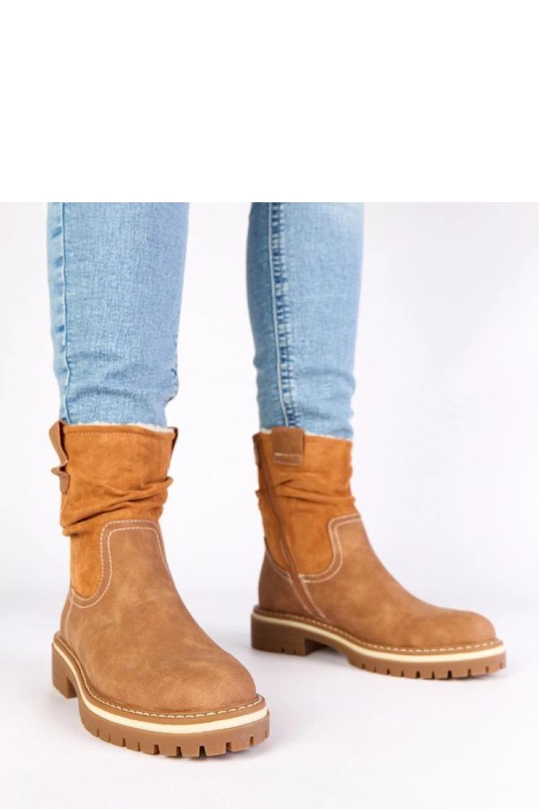 Brown Boots....Fabric, Footbed, Upper Height and Heel Height