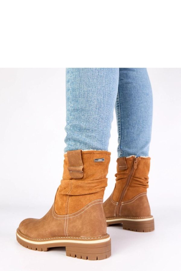 Brown Boots....Fabric, Footbed, Upper Height and Heel Height