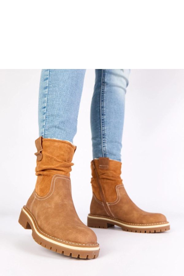 Brown Boots....Fabric, Footbed, Upper Height and Heel Height