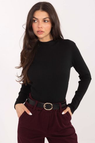 Black Blouse in Women`s Blouses, Tunics with Cotton and Spandex