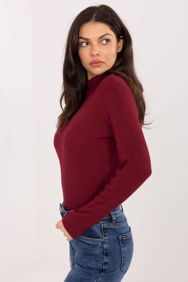 Red Blouse in Women`s Blouses, Tunics with Cotton and Spandex