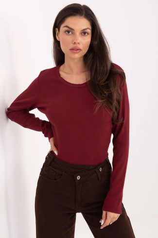 Red Blouse in Women`s Blouses, Tunics with Cotton and Spandex