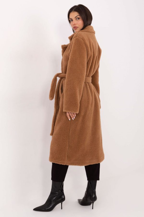 Brown Coat in Women`s Coats, Jackets with Polyester