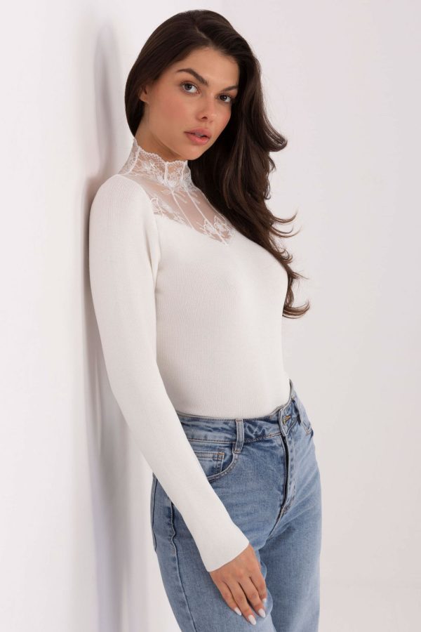 Beige Blouse in Women`s Blouses, Tunics with Polyester and Viscose