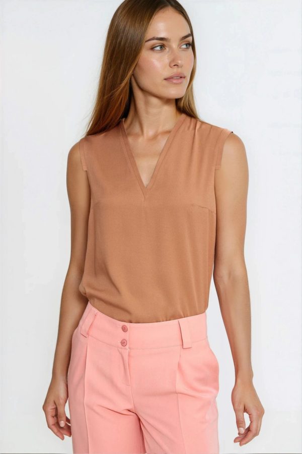 brown Blouse model 221720 Nife