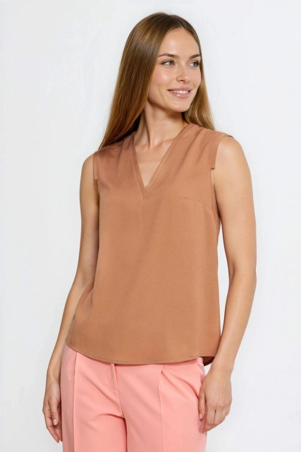 brown Blouse model 221720 Nife