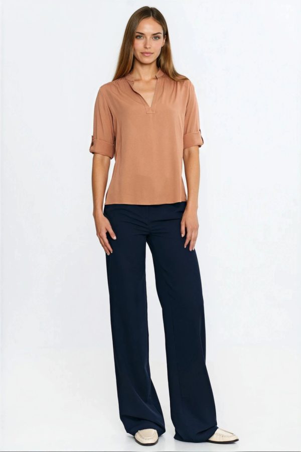 brown Blouse model 221721 Nife