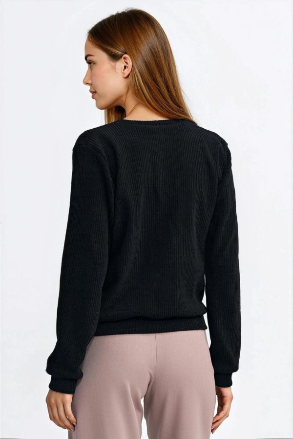 black Sweatshirt model 221724 Nife