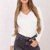 Beige Blouse in Women`s Blouses, Tunics with Cotton and Spandex
