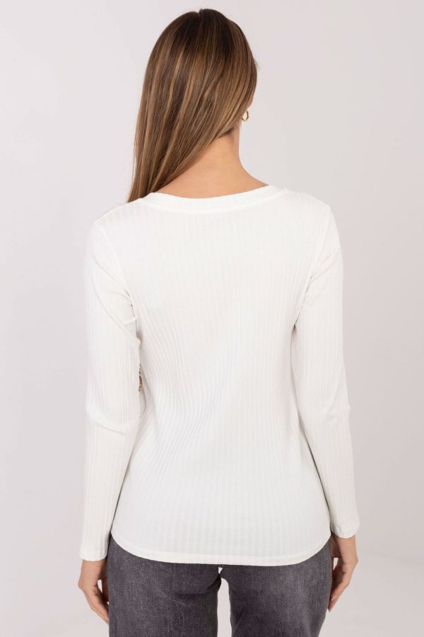 Beige Blouse in Women`s Blouses, Tunics with Cotton and Spandex