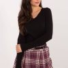 Black Blouse in Women`s Blouses, Tunics with Cotton and Spandex