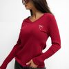 Red Blouse in Women`s Blouses, Tunics with Cotton and Spandex
