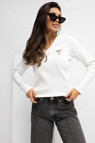 Beige Blouse in Women`s Blouses, Tunics with Cotton and Spandex