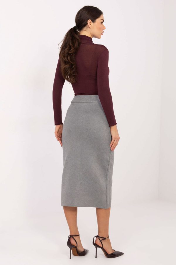 Grey Skirt in Skirts with Polyester and Viscose