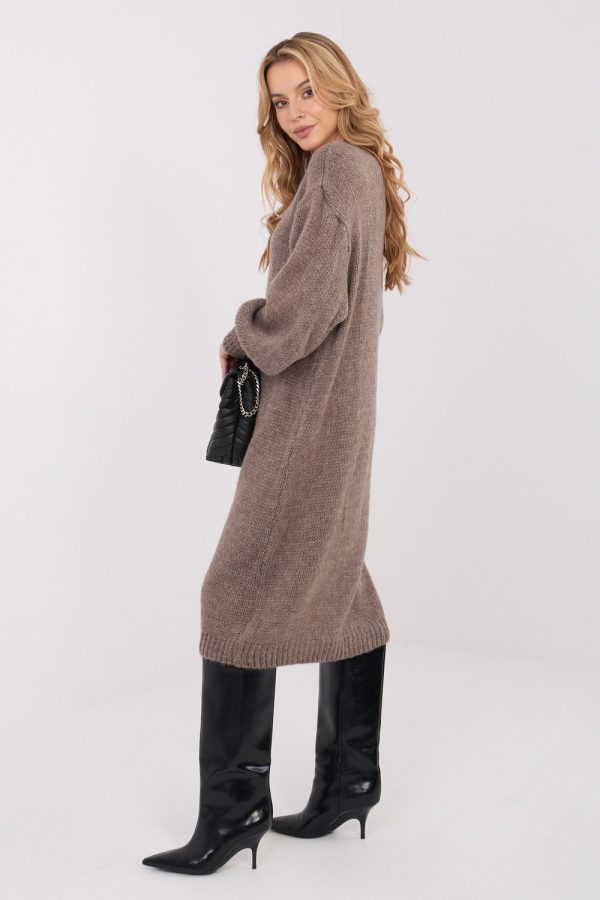 Beige Daydress in Day Dresses with Acrylic, Moher and Nylon