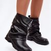 1105555.jpg Black Boots in Women`s Ankle Boots & Booties with Fabric, Warmers, Footbed, Upper Height and Heel Height