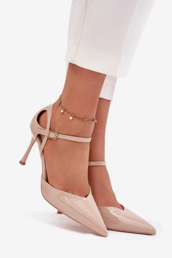 beige High heels model 221916 Step in style