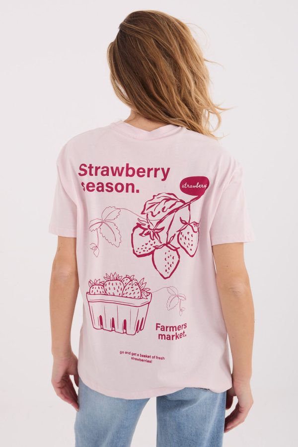 Pink T-shirt in Women`s Tops, T-shirts, Singlets with Cotton